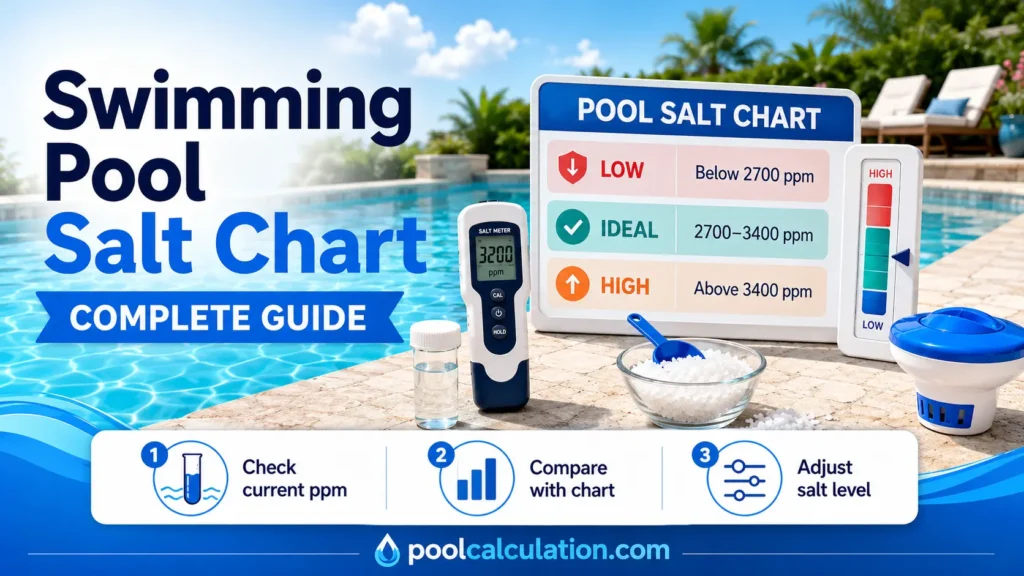 Swimming Pool Salt Chart