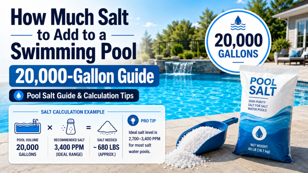 how much salt to add to a swimming pool