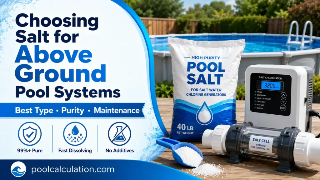salt for above ground pool system