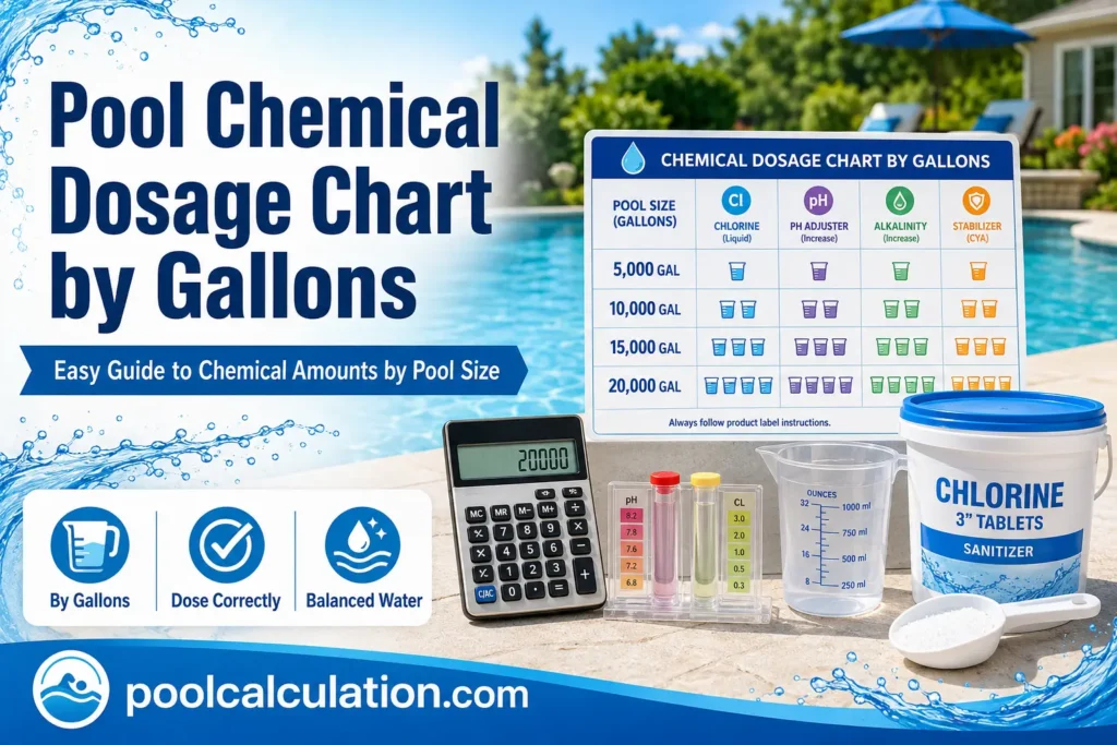 Pool Chemical Dosage Chart