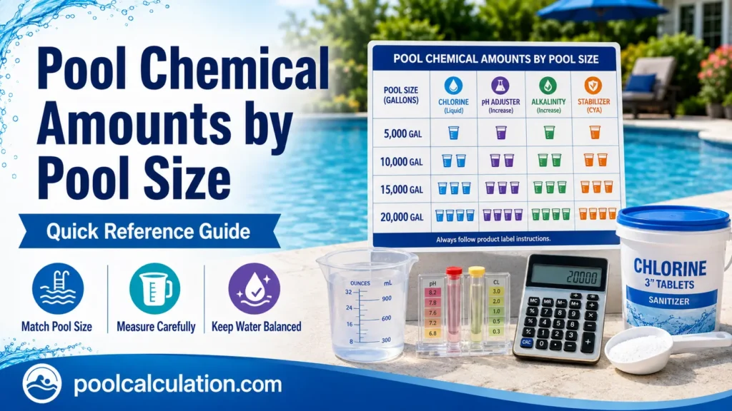 Pool Chemical Dosage Chart 
