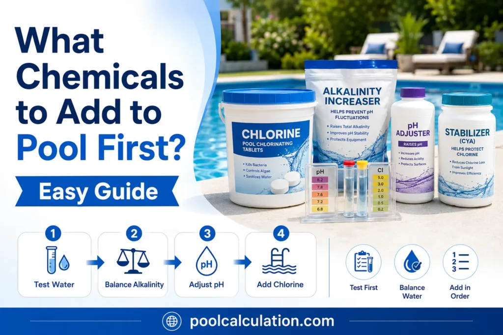 What Chemicals to Add to Pool First