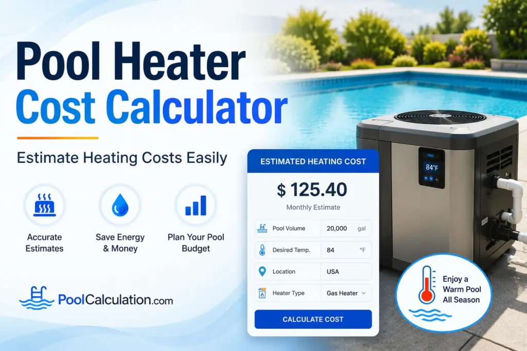 Pool Heater Cost Calculator Estimate Heating Costs Easily